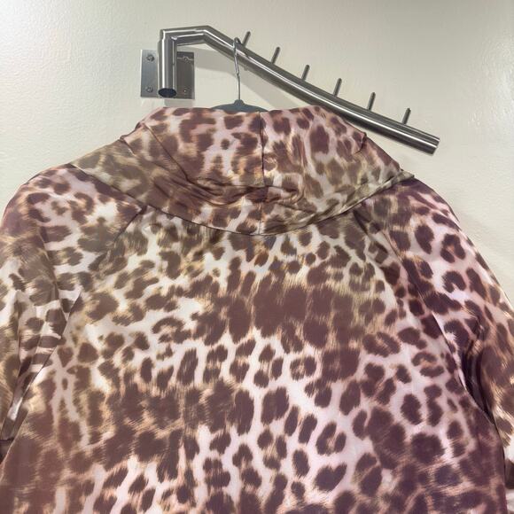 Adrienne Landau Cheetah Print Rain Jacket – Size Small - Picture 14 of 15